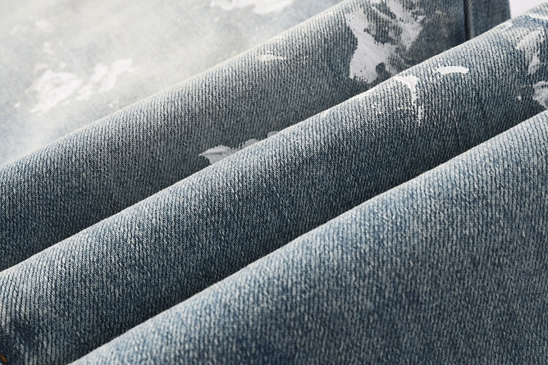 Purple Brand Crystal Diamond Jeans #9136-5
