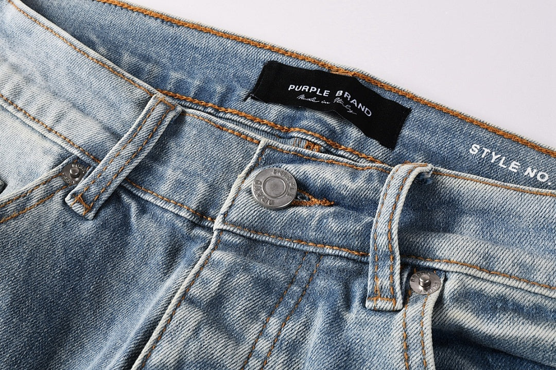 Purple Brand Crystal Diamond Jeans #9136-5