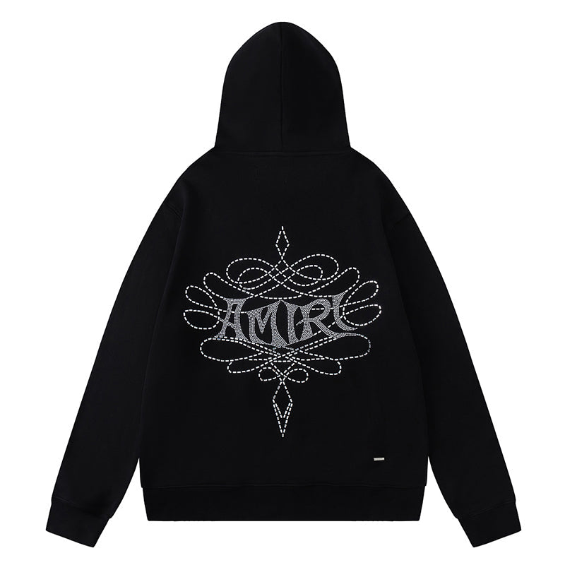 AMIRI Lasso Crystal-Embellished Hoodie