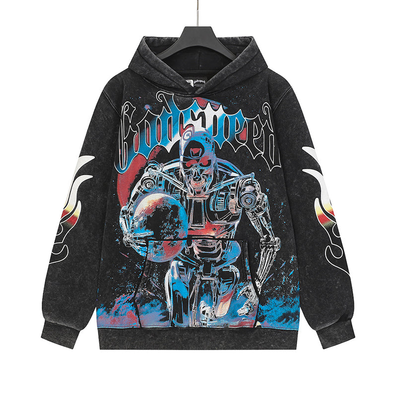 Godspeed Unisex Robot Graphic Hoodies