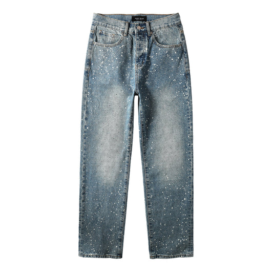 Purple Brand Crystal Diamond Jeans #9126